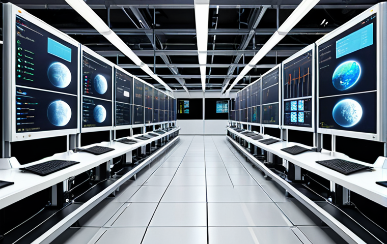 **
* **Prompt:** Streamlined global trade operations visualized. Focus on technology: automation robots optimizing supply chains, cloud computing data streams, and data analytics dashboards highlighting efficiency gains. Modern, clean, and professional aesthetic.
**