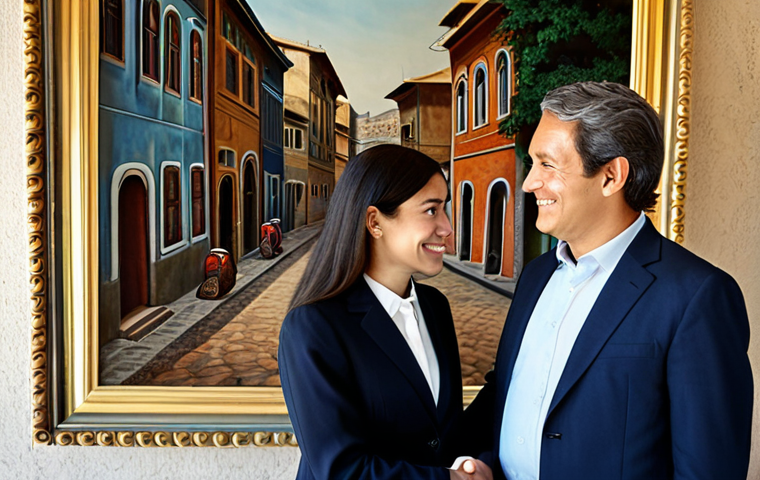 글로벌 비즈니스 분야의 중점 과목 - A diverse team of professionals collaborating in a modern, brightly lit office, discussing global ma...