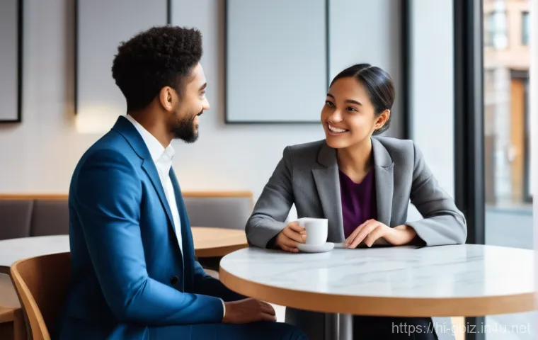 글로벌 비즈니스 전문가 이직 전략 - **Prompt 2: Dynamic Global Remote Collaboration**
    "A contemporary and clean high-definition imag...